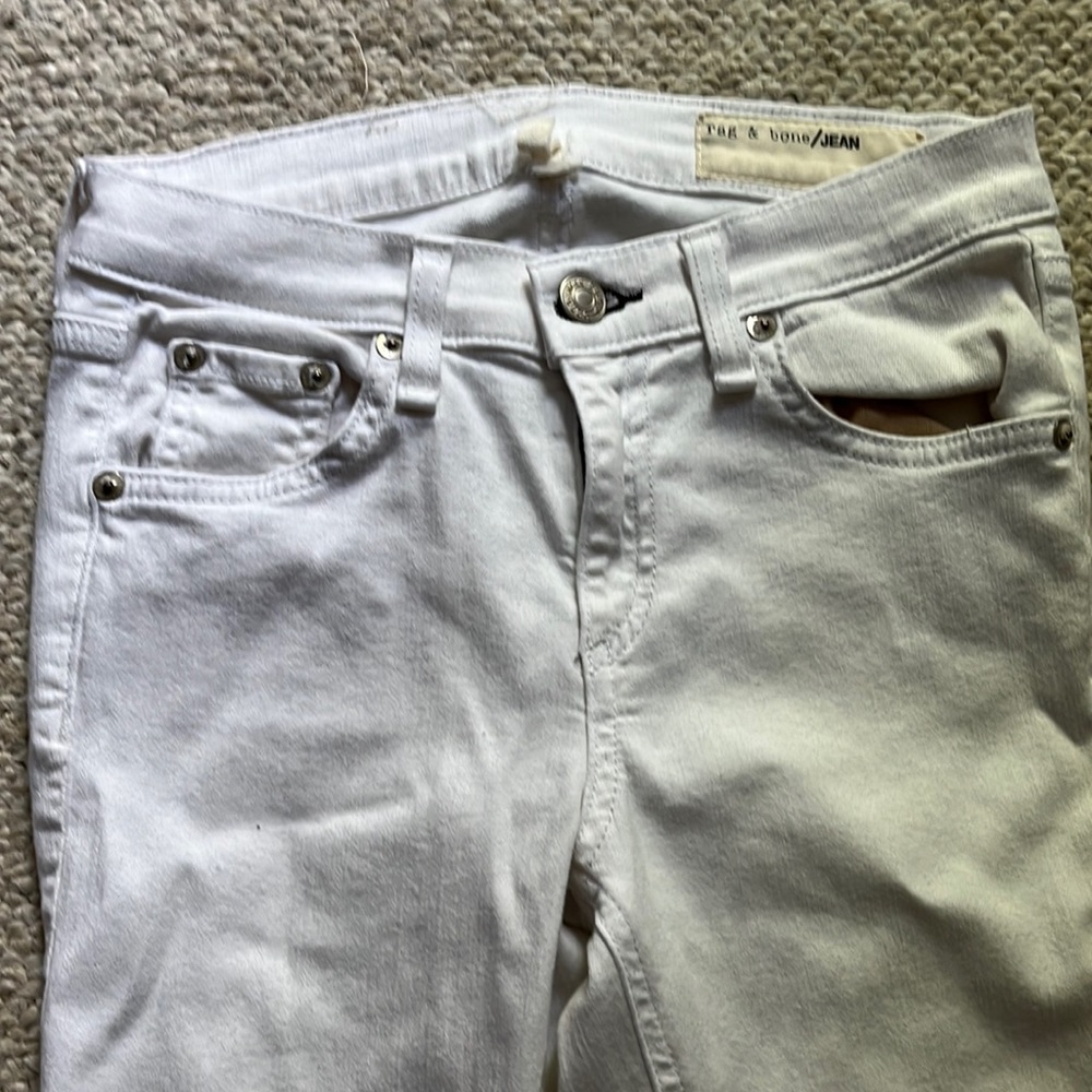 White rag and bone skinny jeans in awesome condition